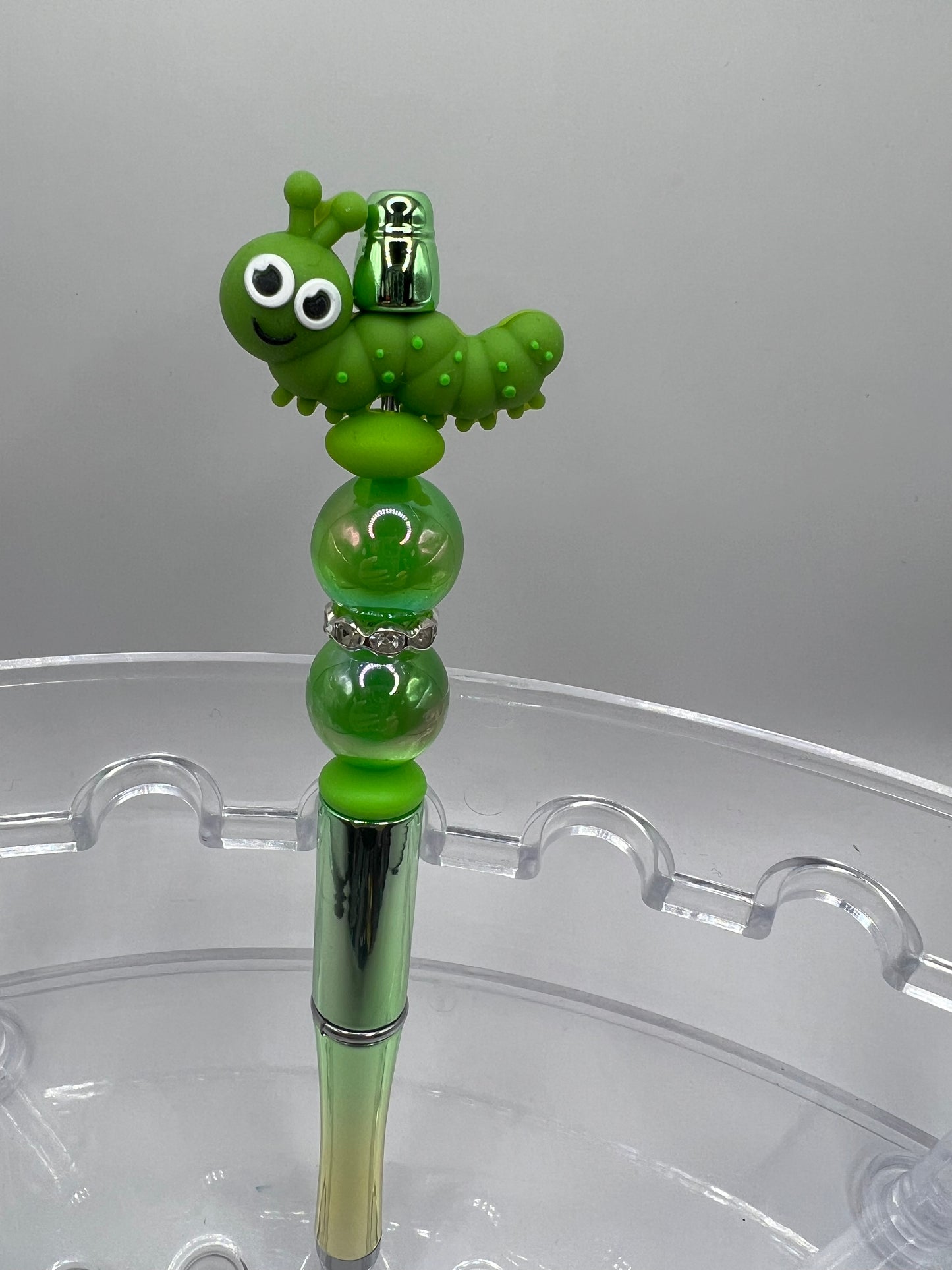 Green beaded pen