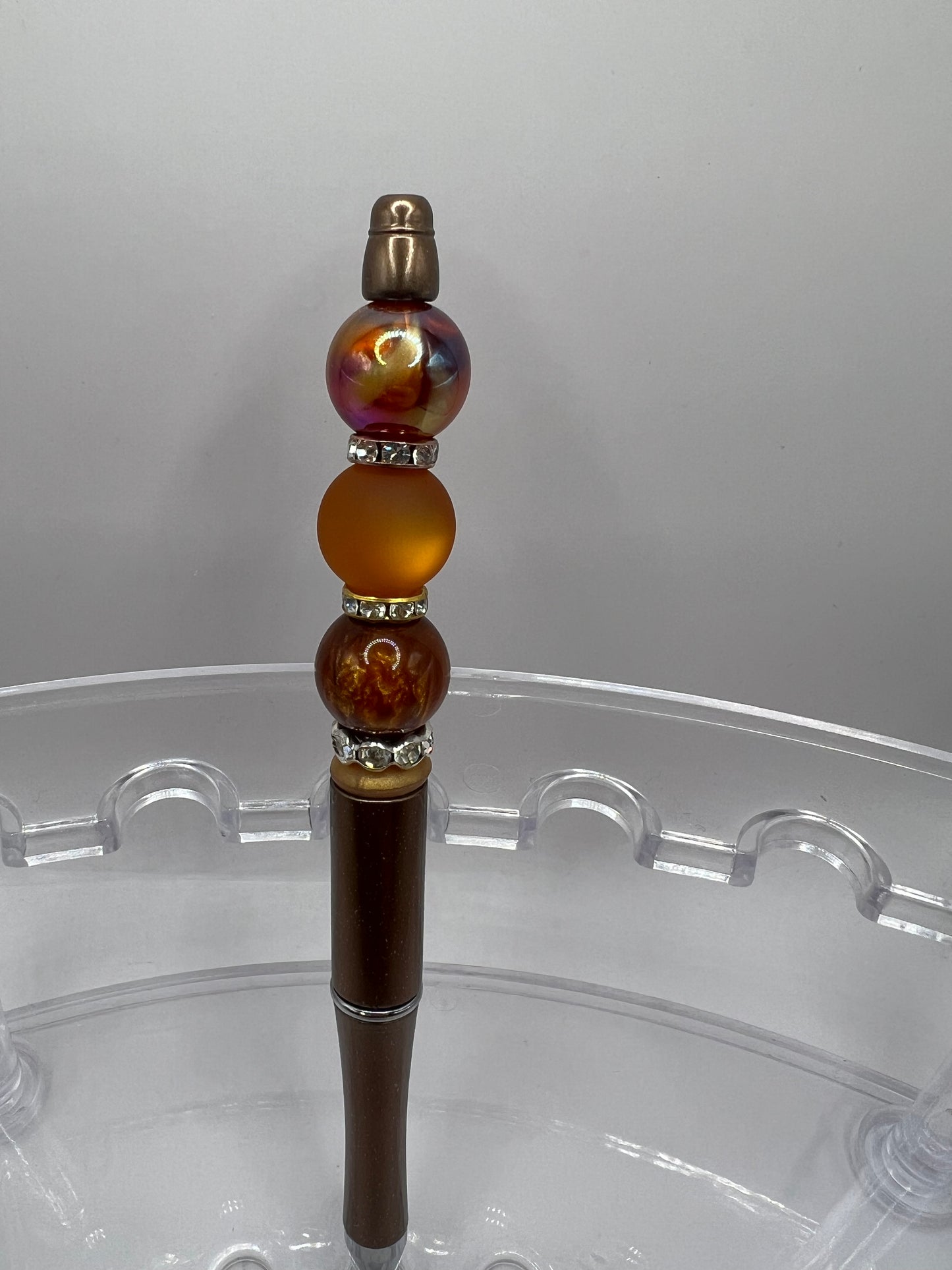 Brown beaded pen