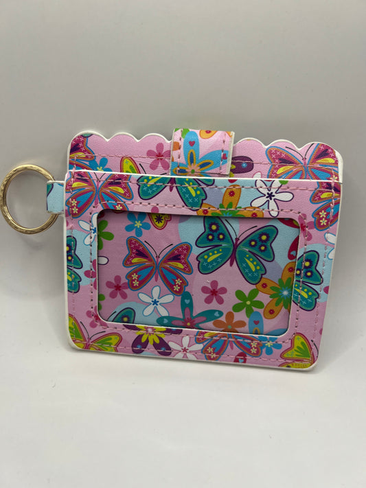 Pink butterfly wallet