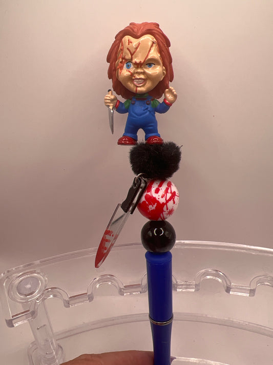 Chucky beaded pen