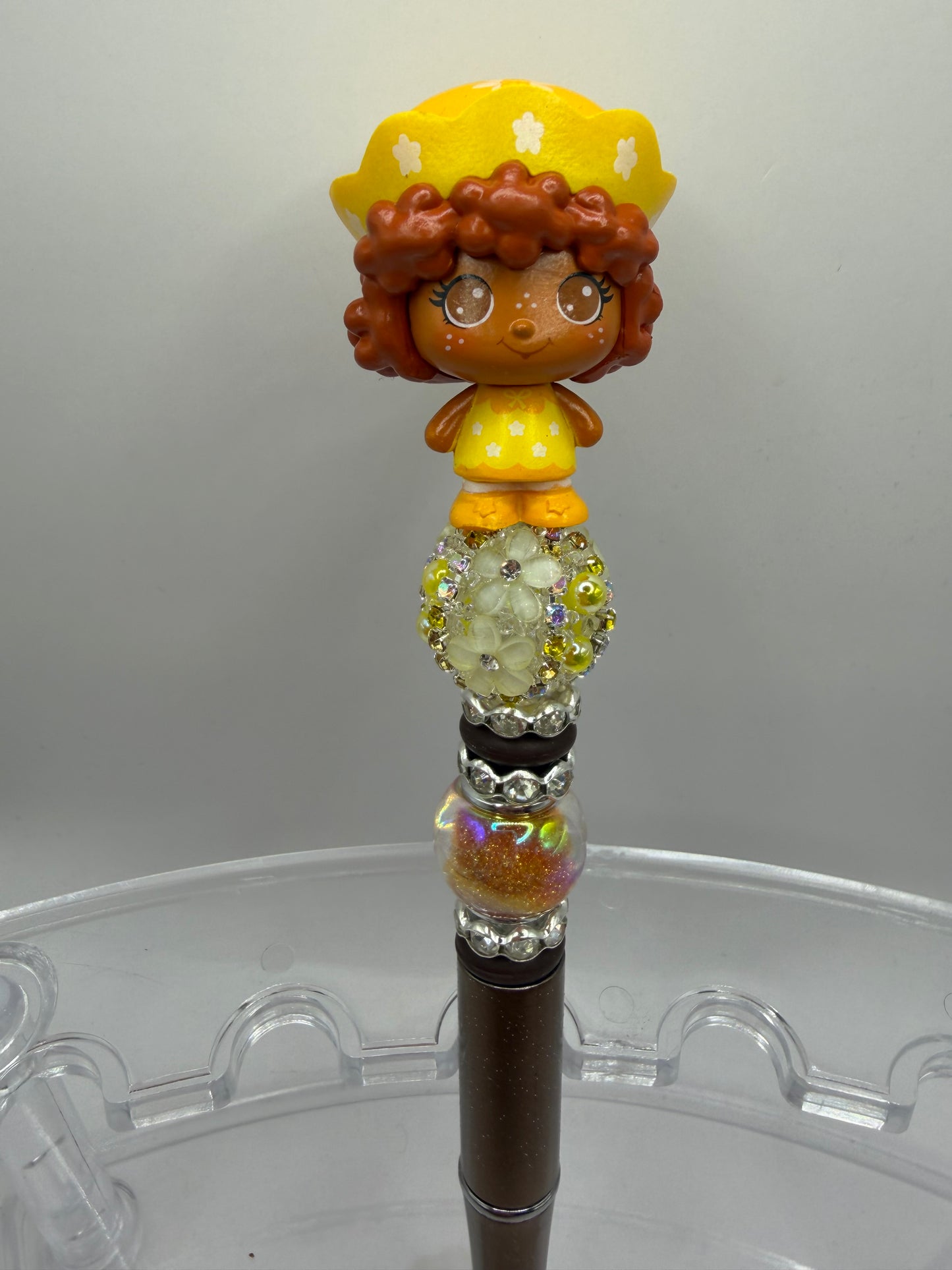 Orange Blossom  Beaded Pen