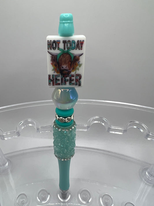 Not today heifer beaded pen