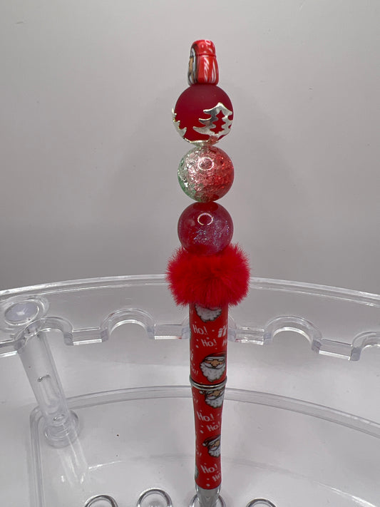 Christmas beaded pen