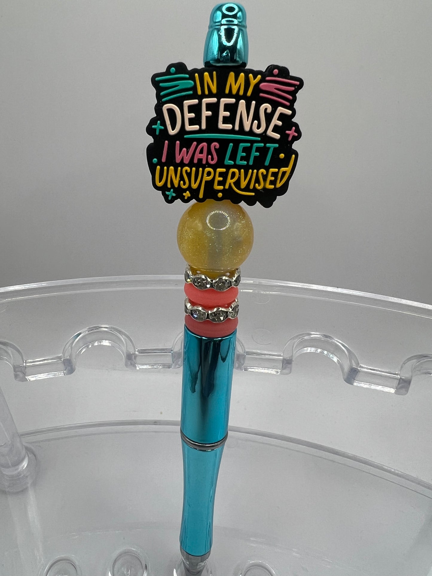 In My Defense Beaded Pen