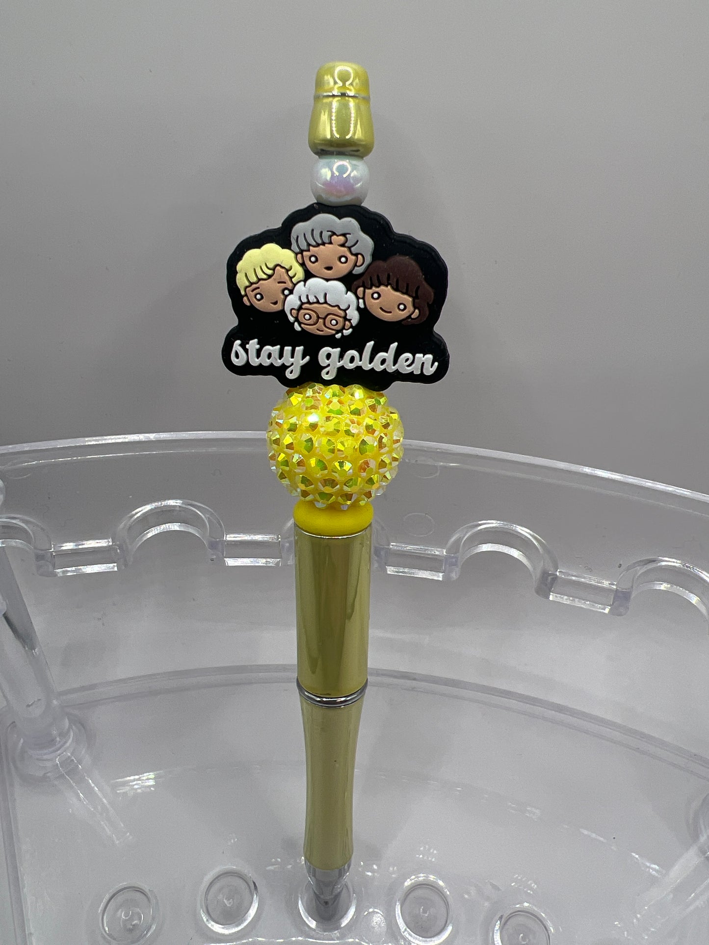 Stay Golden Beaded Pen