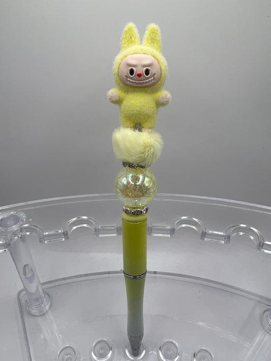 Labubu Yellow Beaded Pen
