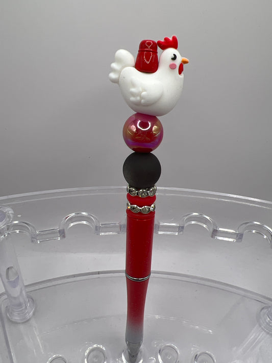 Chicken Beaded Pen