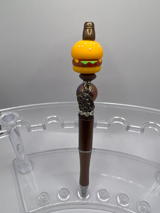 Hamburger beaded pen