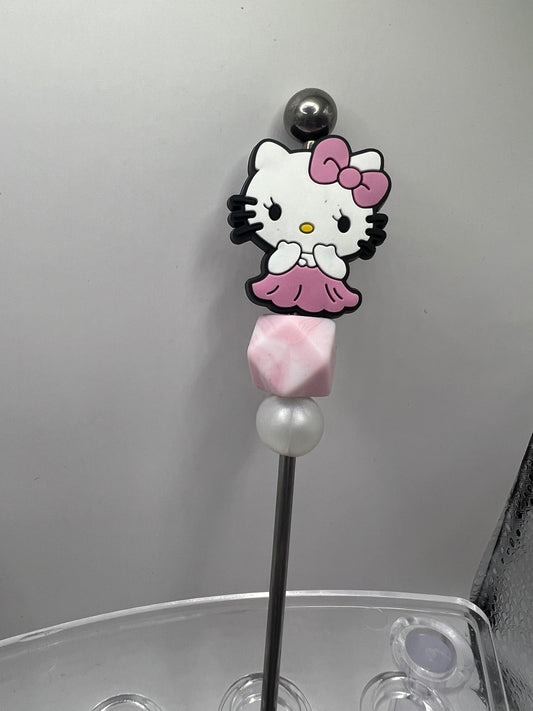Hello Kitty Beaded Stir Stick