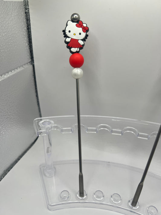 Hello Kitty Beaded Stir Stick