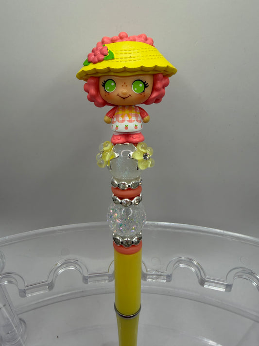 Peach Blush Beaded Pen
