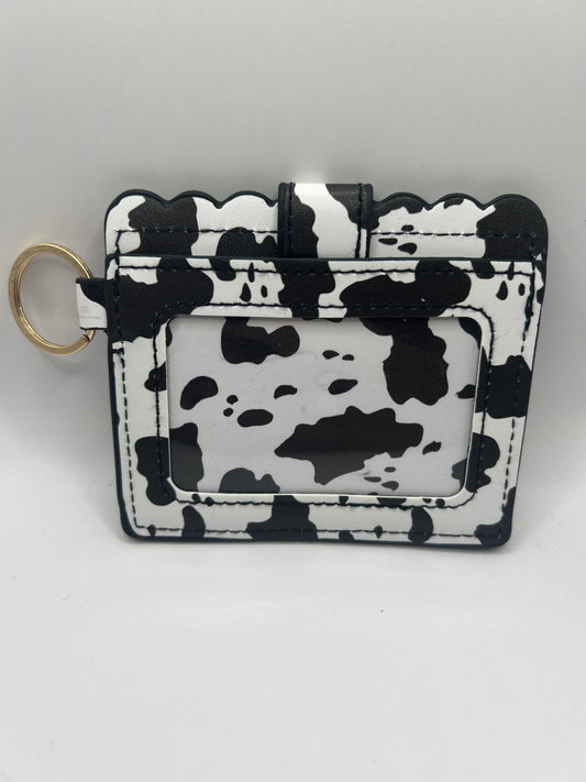 Cow print wallet