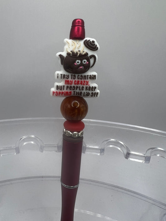 Coffee Beaded Pen