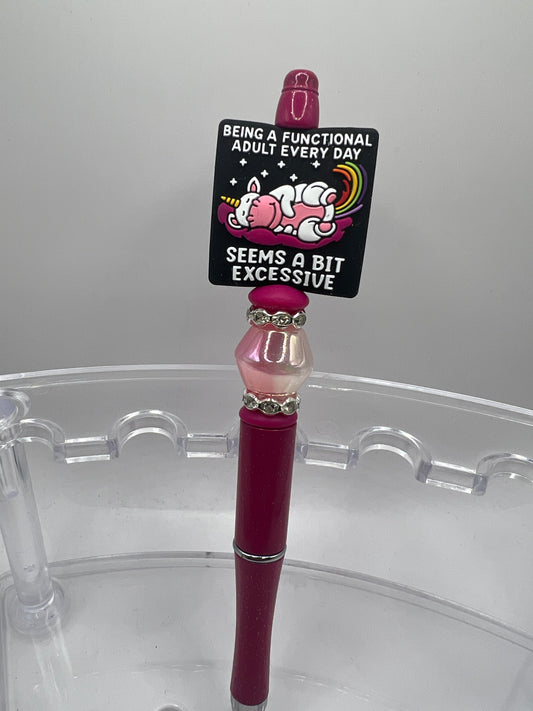 Being a functional adult Beaded Pen