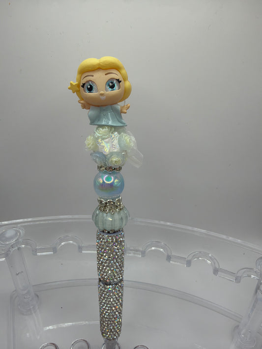 Blue fairy Beaded Pen