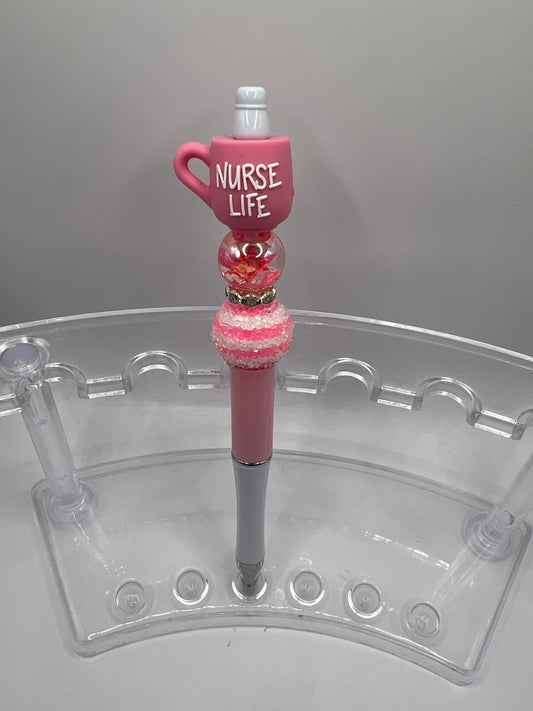 Nurse Life Beaded Pen