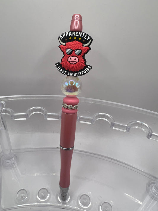 Apparently, I have an attitude Beaded Pen