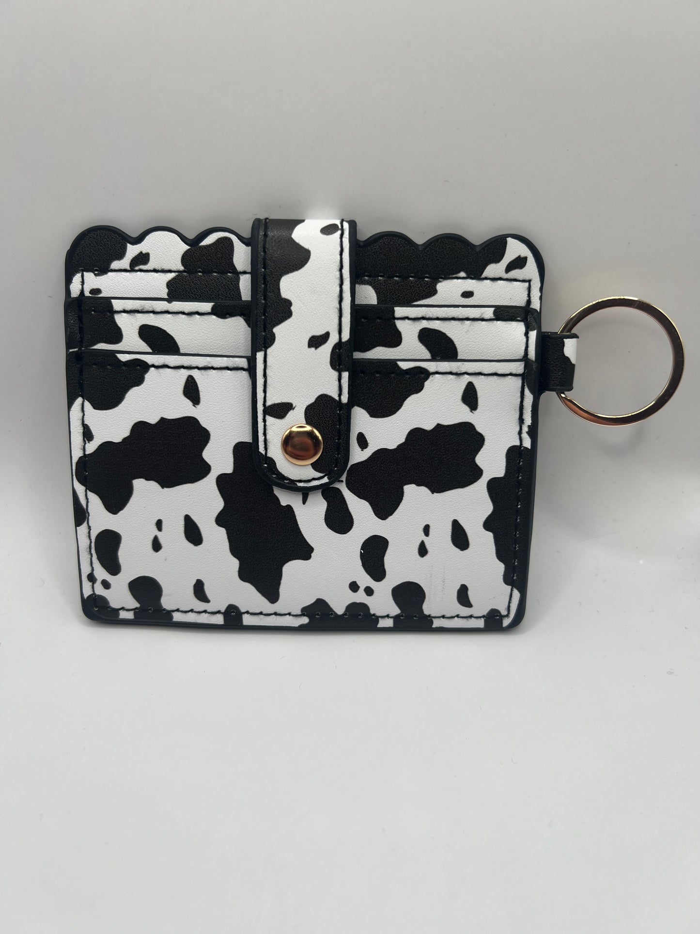 Cow print wallet