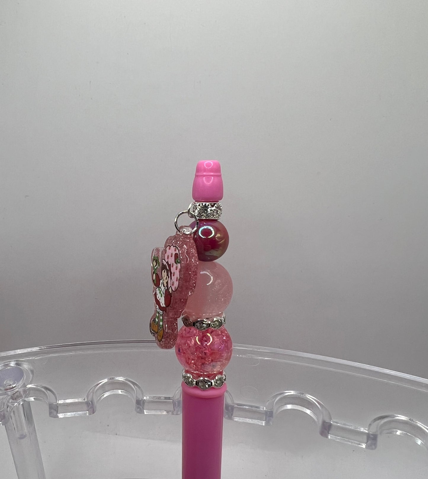 Strawberry Shortcake Beaded Pen w/charm