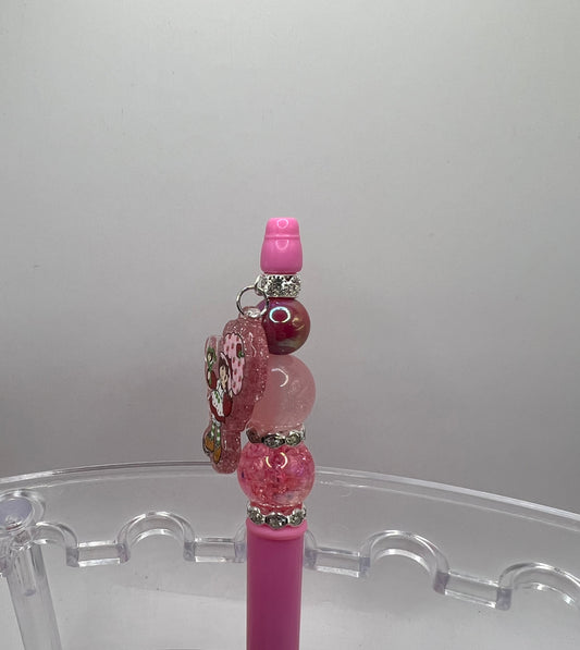 Strawberry Shortcake Beaded Pen w/charm