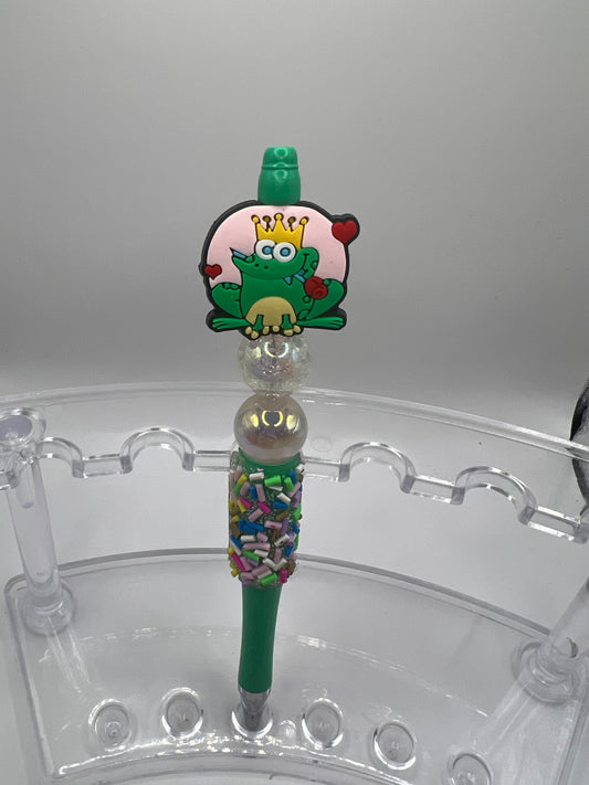 Prince Frog Beaded Pen