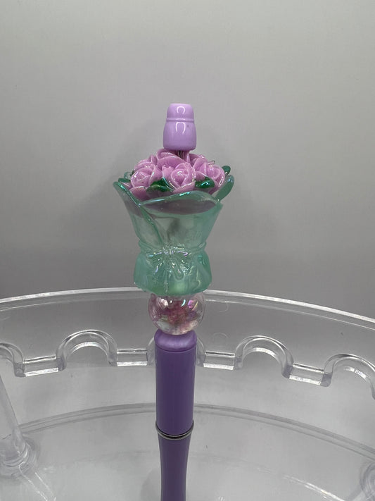 Flowers beaded pen