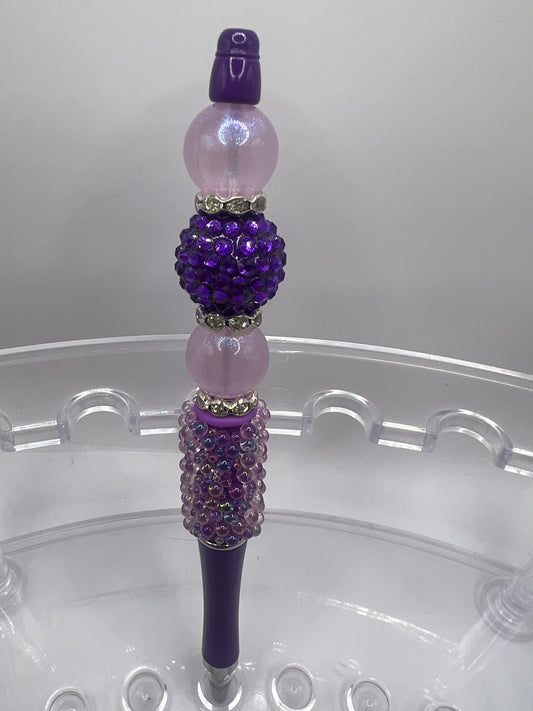 Purple beaded pen