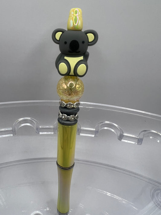 Koala bear beaded pen