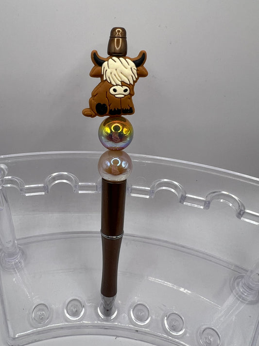 Cow Beaded Pen