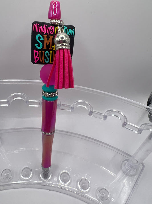 Minding my own small business beaded pen