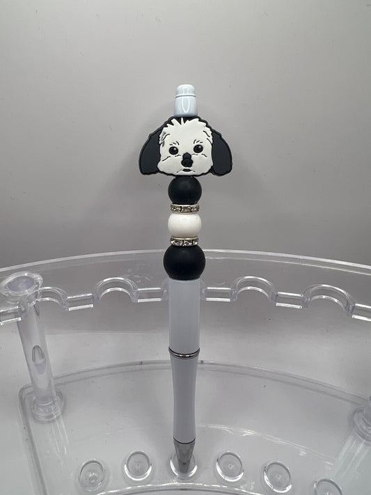 Puppy beaded pen