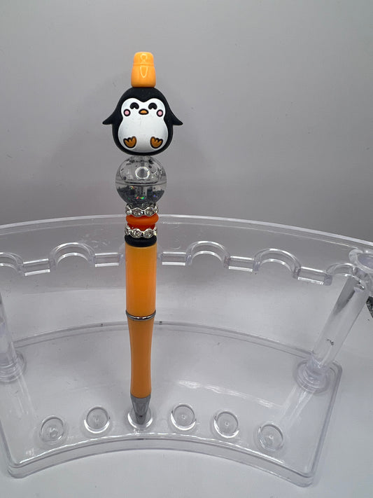 Penguin beaded pen