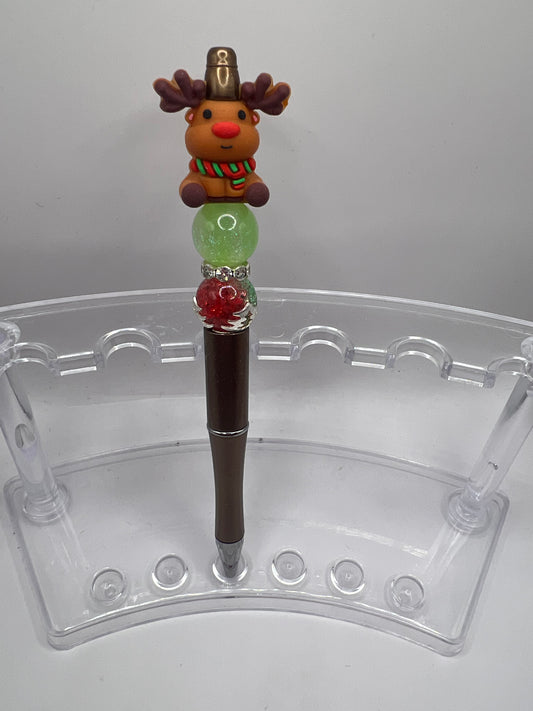 Reindeer beaded pen