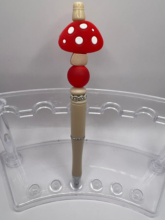 Mushroom beaded pen beaded pen