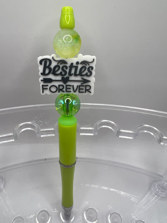 Bestie forever beaded pen
