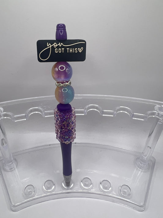 You got this beaded pen
