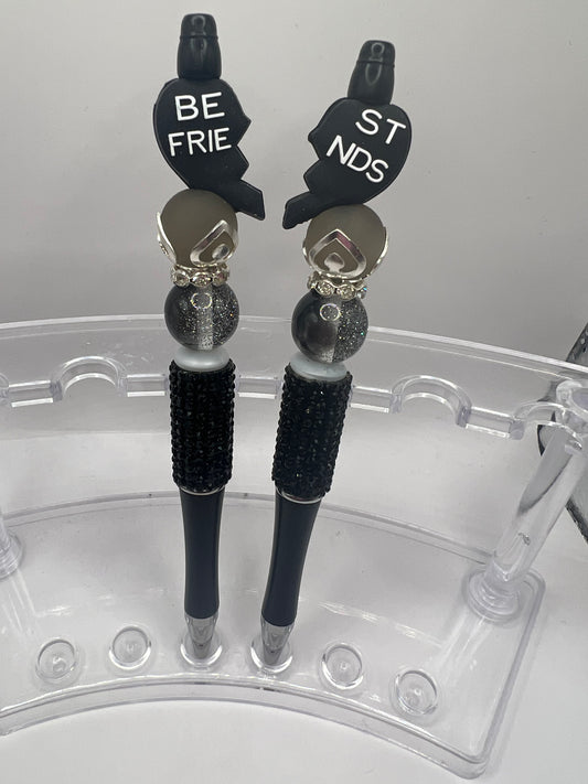 Best friends beaded pen