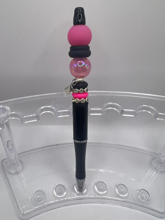 Pink Crystal Ball beaded pen