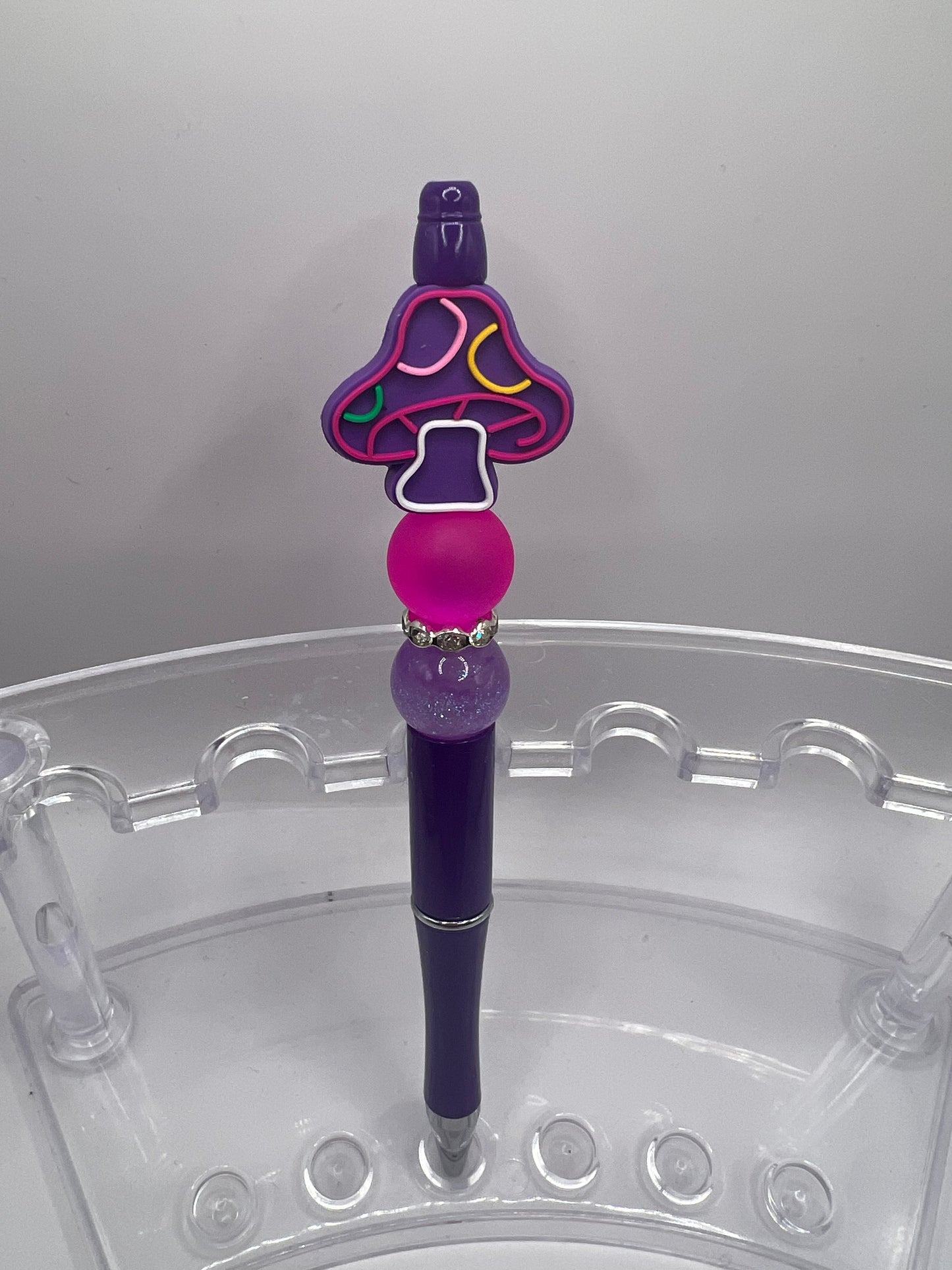 Purple mushroom Beaded Pen