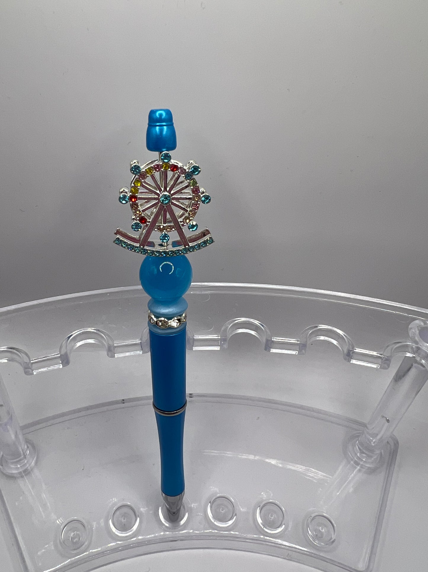 Blue Ferris wheel Beaded Pen