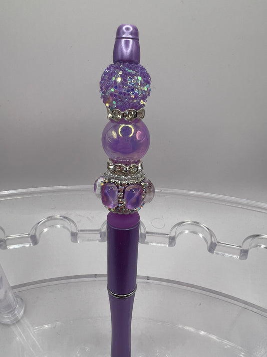 Purple Beaded Pen