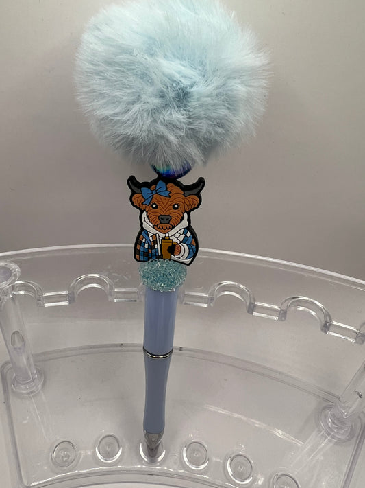 Cow Beaded Pen