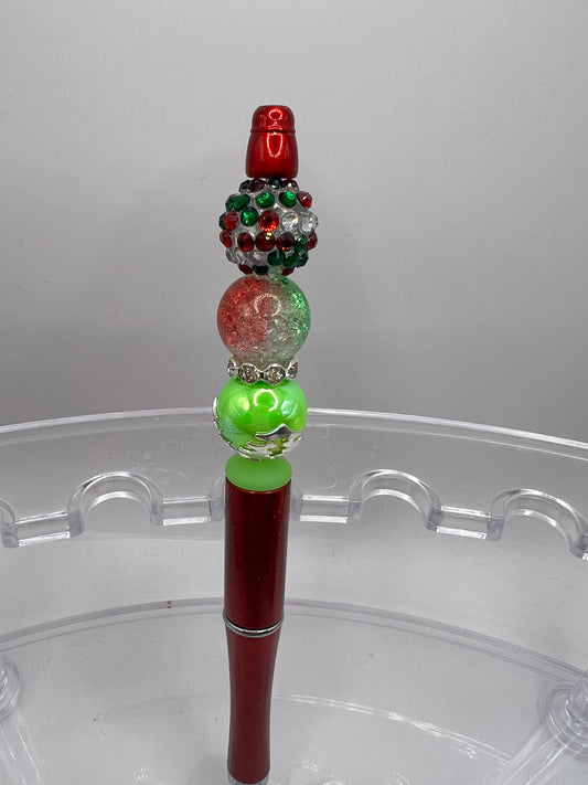 Christmas spirited Beaded Pen
