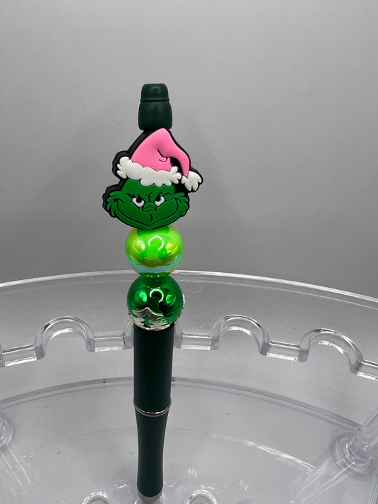 Grinch  Beaded Pen
