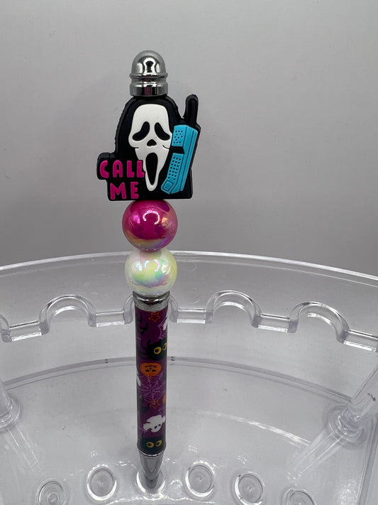 Halloween call me Beaded Pen