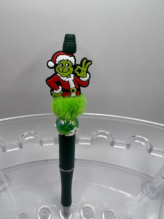 Grinch  Beaded Pen