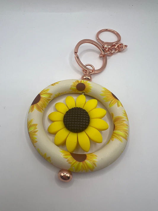 Sunflower keychain
