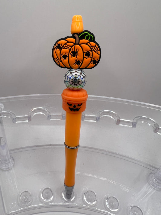Orange pumpkin pen with pumpkin bucket pen