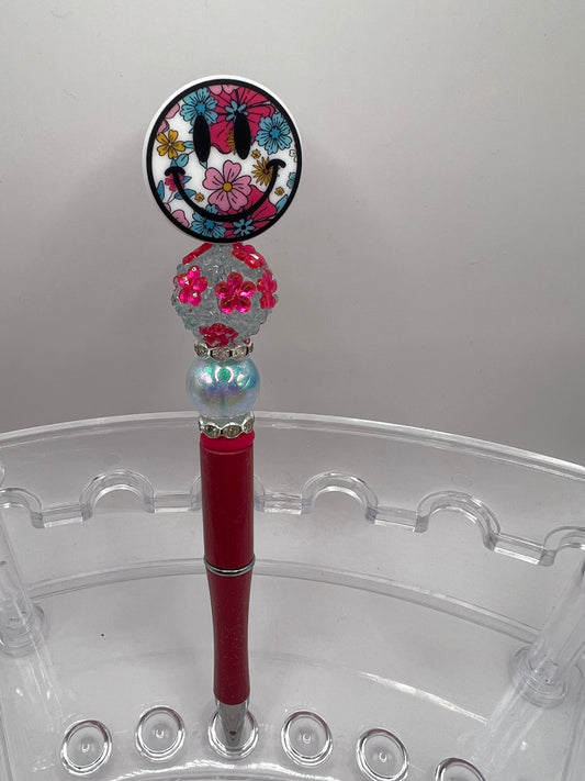 Smiley Beaded Pen