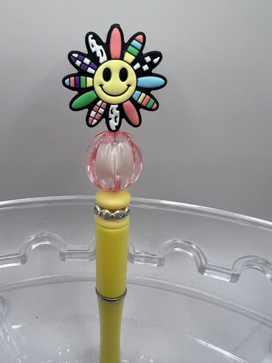 Smiley Beaded Pen